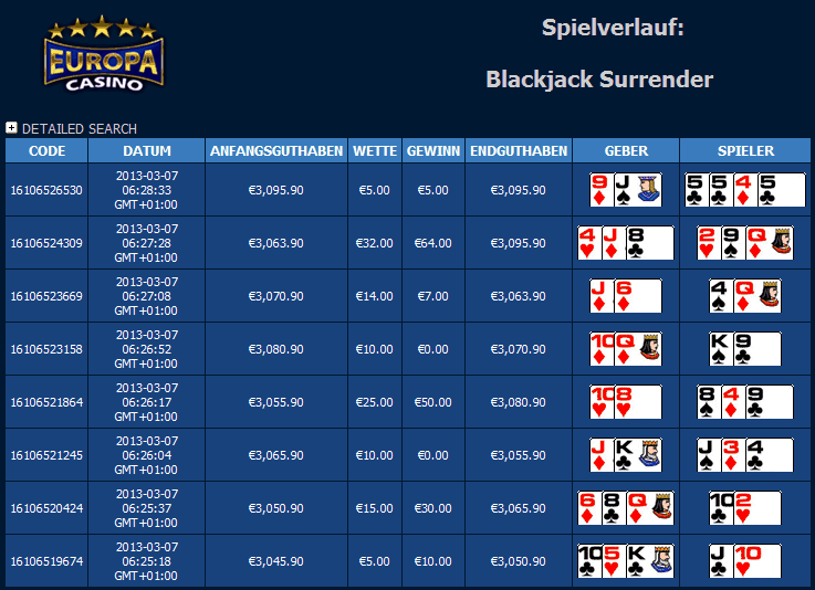 Europacasino getestet mit 250% Bonus