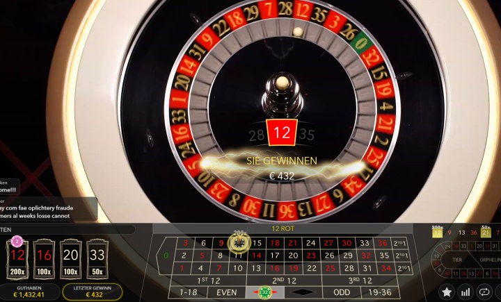 Lightning Roulette getestet - Live Roulette mit bis zu 500x Auszahlung