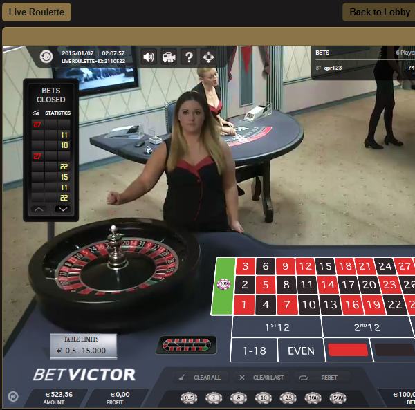 BetVictor Live Casino Test