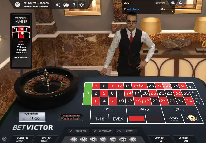 BetVictor Live Casino Test