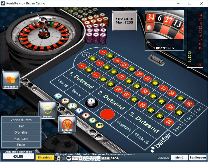 Casino-Sperre wegen Martingale-Spiel?